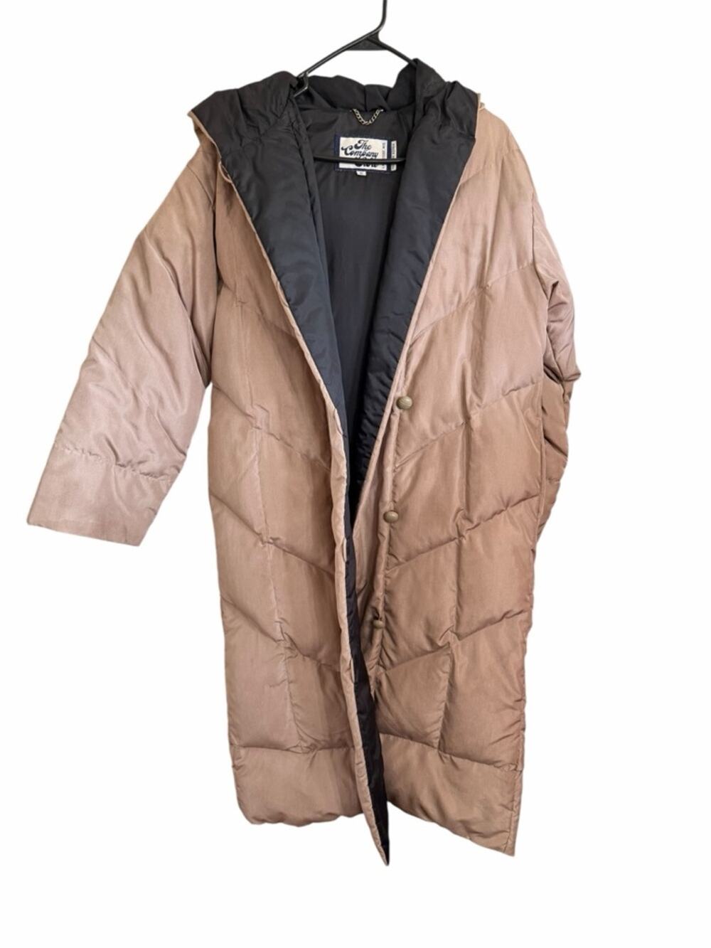 The Company Store women's long Down Hooded Jacket size 8 vintage